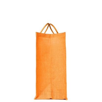 Jute Tote Bags for Wholesale – Reusable Burlap Bags with Cane Handles for Shopping & Beach (Set of 4)