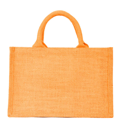 Colorful Wholesale Burlap Shopping Totes for Promotions, Holidays, Weddings, Travel & Everyday Use (Set of 4)