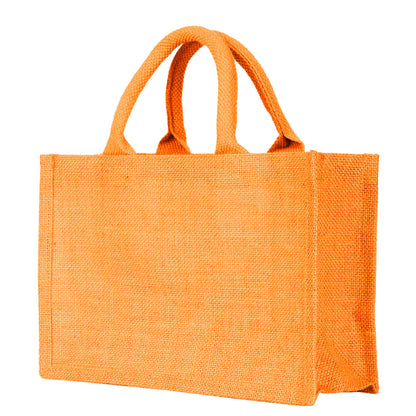 Colorful Wholesale Burlap Shopping Totes for Promotions, Holidays, Weddings, Travel & Everyday Use (Set of 4)