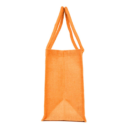 Jute Wholesale Tote Bags – Ideal for Christmas Gifts, Weddings & Shopping – Deep Red, Pink, Green & Orange (Set of 4)
