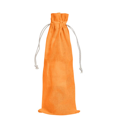 Wholesale Cotton Wine Bottle Gift Bags –Drawstring Pouches Gifting, Parties, Weddings, Christmas, New Year & Holidays (6 Pack)