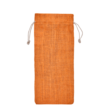 Wholesale Coloured Jute Wine Bottle Gift Pouches – Drawstring Burlap Bags for Gifting & Events (Set of 7)