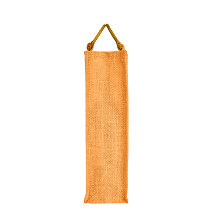 Wholesale Coloured Jute Wine Bottle Bags with Cane Handles – For Events & Gifting (Pack of 7)
