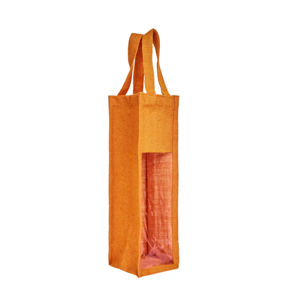 Reusable Jute Wine Gift Bags – Coloured Bottle Bags for Celebrations & Events, Wholesale (Pack of 6)