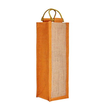 Wholesale Jute Wine Gift Bags with Cane Handles – New Year, Weddings, Birthdays, Parties, Christmas & Special Occasion (Packs of 6)
