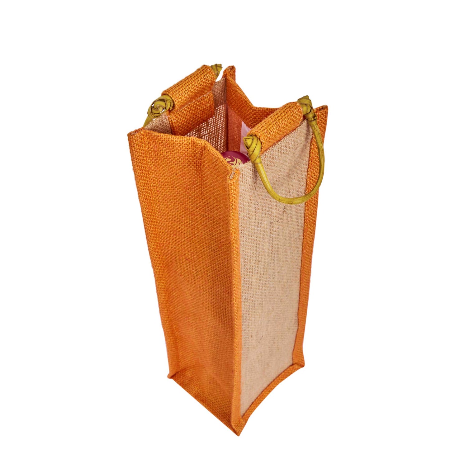 Wholesale Jute Wine Gift Bags with Cane Handles – New Year, Weddings, Birthdays, Parties, Christmas & Special Occasion (Packs of 6)