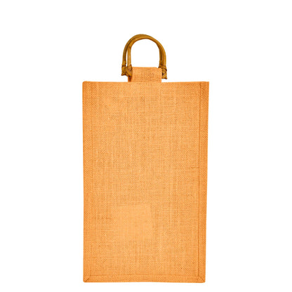 Coloured Jute Wine Burlap Gift Bags – Reusable 2-Bottle Wholesale Tote Bags, Gifting, Weddings, Parties & Holidays (Packs of 6)
