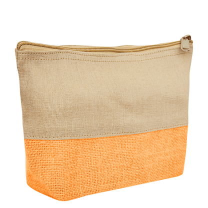 High Quality Stylish  Canvas Jute Cosmetic Pouches Pack of 6 for Women Wholesale Supply