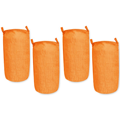 Wholesale Coloured Jute Burlap Laundry Storage Basket  (Set of 4)