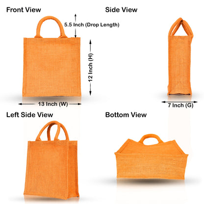 Wholesale Reusable Jute Bags – Coloured Shopping, Weddings, Beach, DIY, Promotional, Gifting Bag (Set of 4)