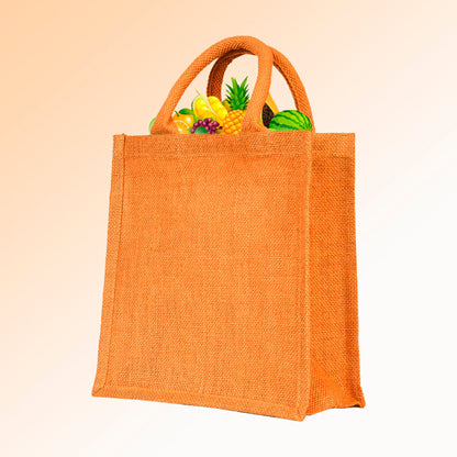 Jute Shopping Bags Wholesale – Reusable Burlap Totes for Beach, Grocery, Gifts, Party Favors & Daily Use (Packs of 4)