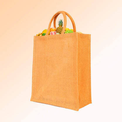 Wholesale Sustainable Jute Burlap Tote Bags – Ideal for Travel, Weddings, Shopping & Promotional (Packs of 4)