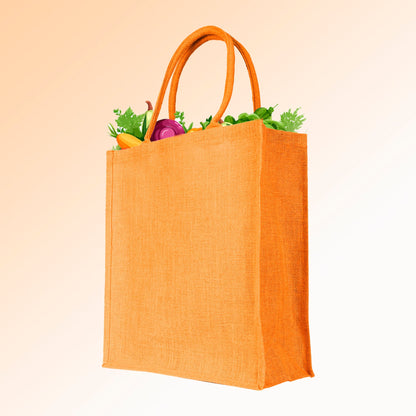 Wholesale Jute Shopping Bags – Colourful Reusable Burlap Totes for Gifting, Promotions & Daily Use (Pack of 4)
