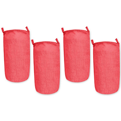 Wholesale Coloured Jute Burlap Laundry Storage Basket  (Set of 4)
