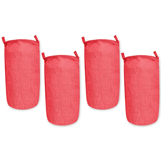 Wholesale Coloured Jute Burlap Laundry Storage Basket  (Set of 4)