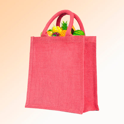 Jute Shopping Bags Wholesale – Reusable Burlap Totes for Beach, Grocery, Gifts, Party Favors & Daily Use (Packs of 4)