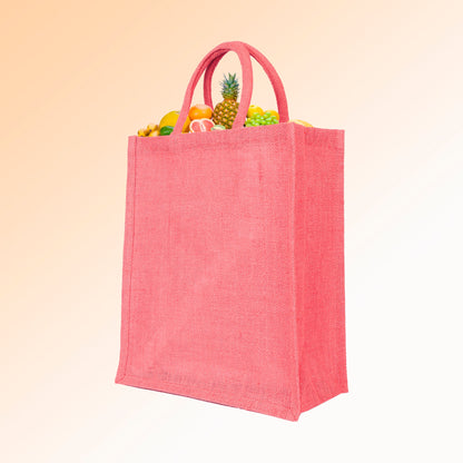 Wholesale Sustainable Jute Burlap Tote Bags – Ideal for Travel, Weddings, Shopping & Promotional (Packs of 4)