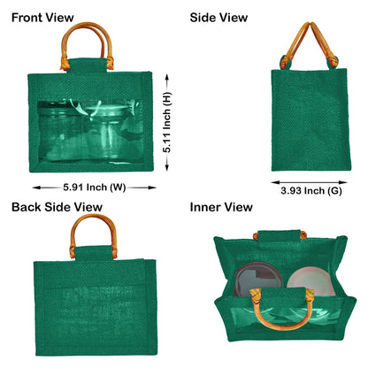 Wholesale Reusable Colourful Burlap Jute Gift Bags for Party Favours & Events (7 PCS)