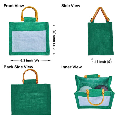 Wholesale Colourful Burlap Jute Gift Bags with Organza for Party Favours & Events (Packs of 7)