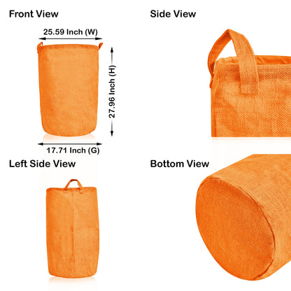 Wholesale Coloured Jute Burlap Laundry Storage Basket (Set of 4)
