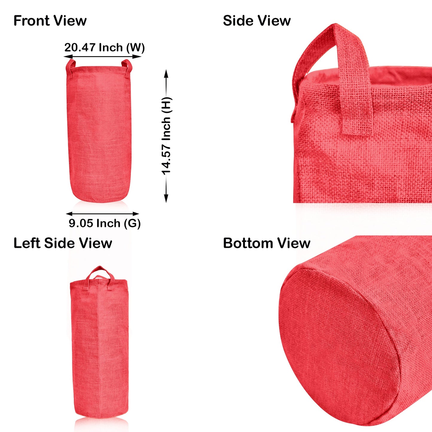 Wholesale Coloured Foldable Jute Laundry Storage Bins (Set of 4)