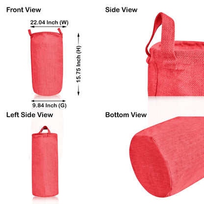 Wholesale Coloured Jute Burlap Laundry Storage Basket  (Set of 4)