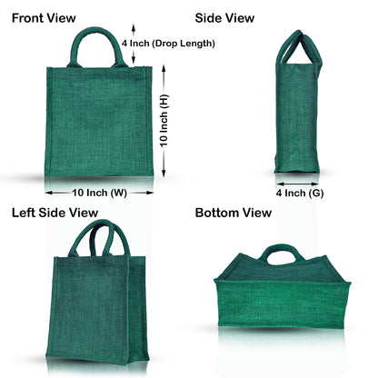 Jute Shopping Bags Wholesale – Reusable Burlap Totes for Beach, Grocery, Gifts, Party Favors & Daily Use (Packs of 4)