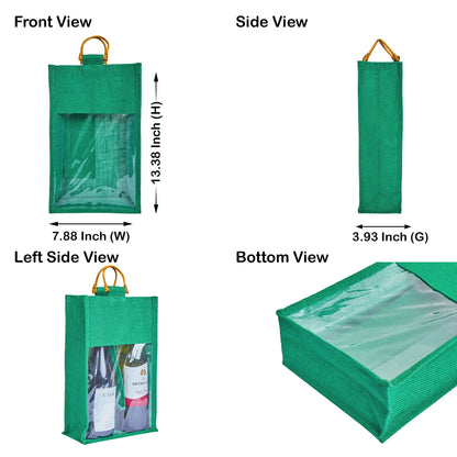 Wholesale Reusable 2-Bottle Colored Wine Tote Bags – Weddings, Birthdays, Christmas, & Special Occasions (Packs of 6)