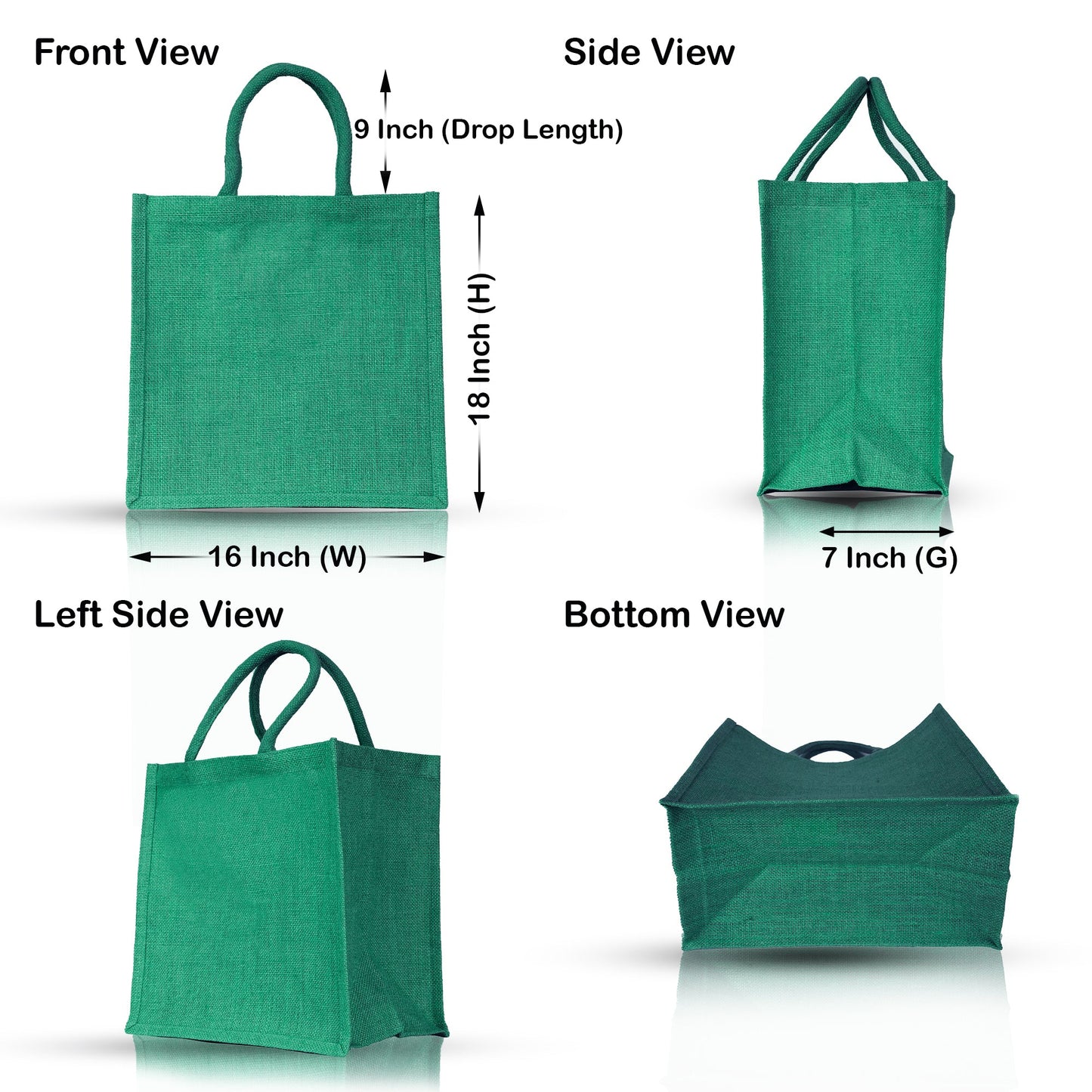 Wholesale Jute Shopping Bags – Colourful Reusable Burlap Totes for Gifting, Promotions & Daily Use (Pack of 4)