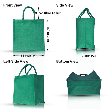 Wholesale Jute Shopping Bags – Colourful Reusable Burlap Totes for Gifting, Promotions & Daily Use (Pack of 4)
