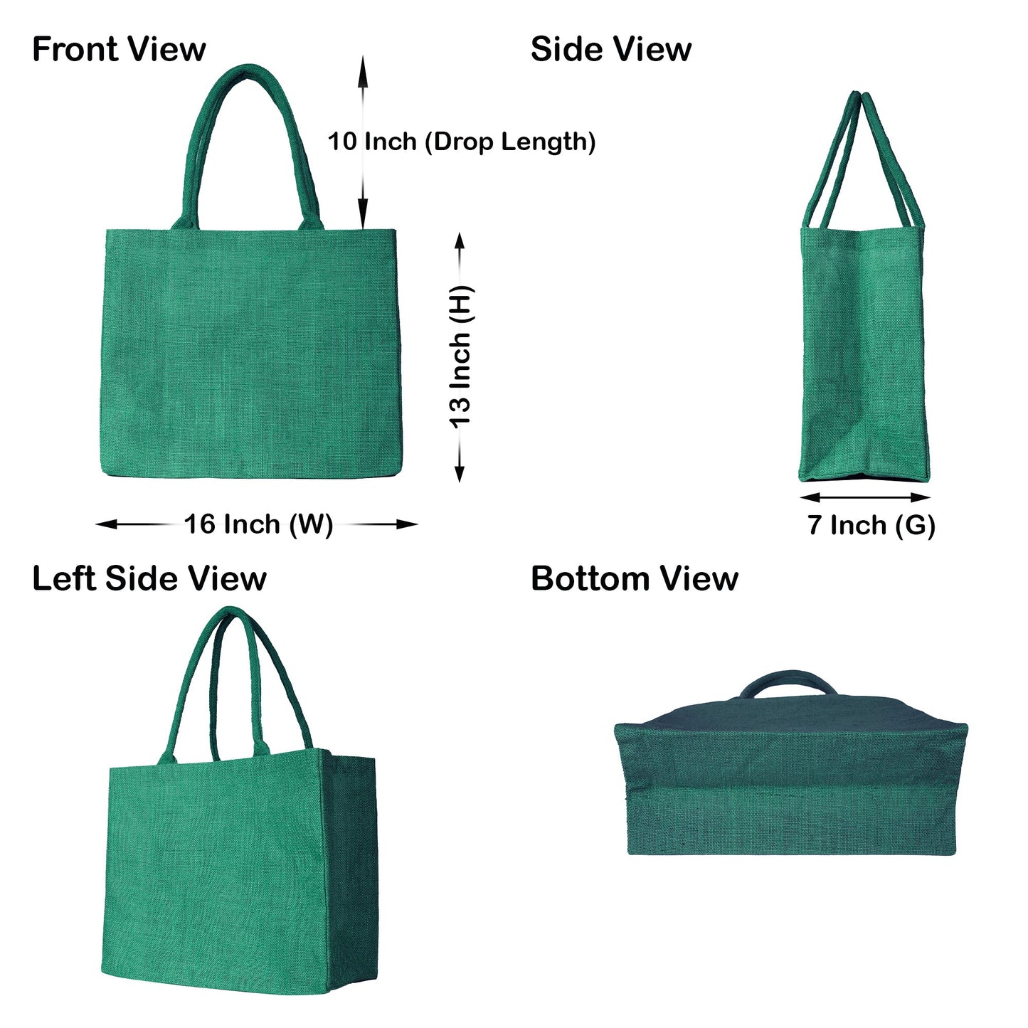 Wholesale Stylish Jute & Burlap Shopping Bags in Red, Pink, Green & Orange – Ideal for Gifting, Weddings & More (Pack of 4)