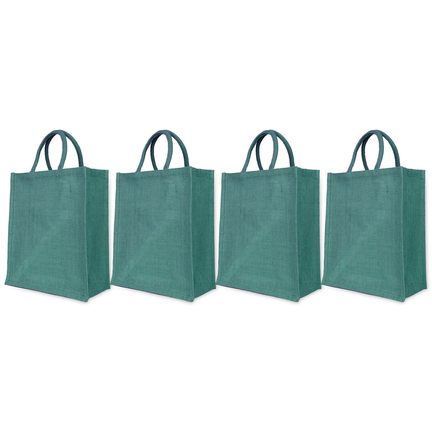 Wholesale Sustainable Jute Burlap Tote Bags – Ideal for Travel, Weddings, Shopping & Promotional (Packs of 4)