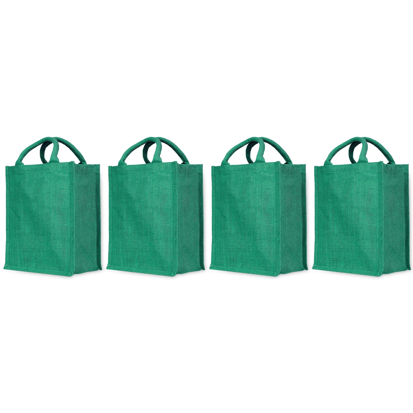 Durable  Wholesale Jute Tote Bags for DIY, Gifting, Weddings, Groceries, Beach, and Promotions (Packs of 4)