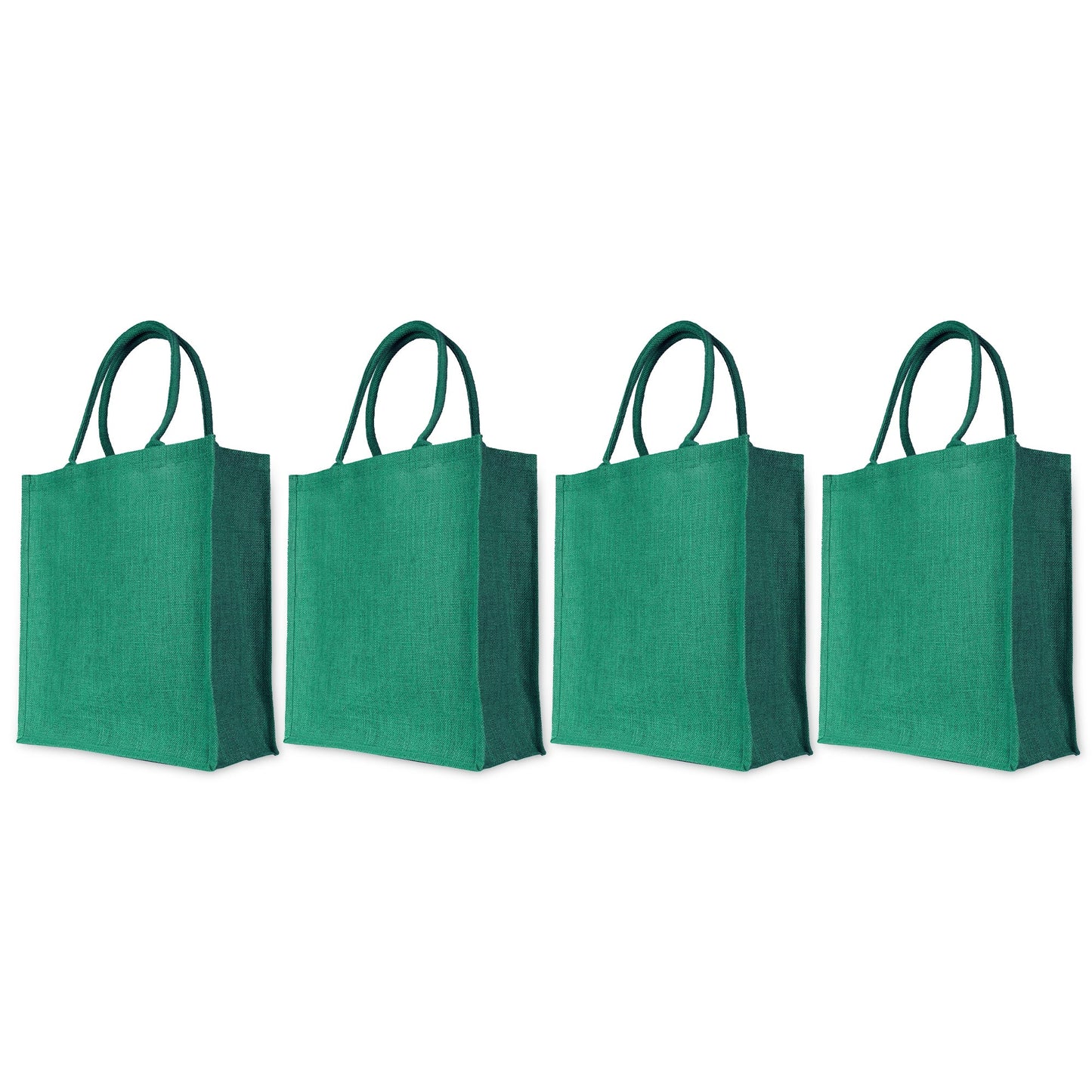 Wholesale Jute Shopping Bags – Colourful Reusable Burlap Totes for Gifting, Promotions & Daily Use (Pack of 4)
