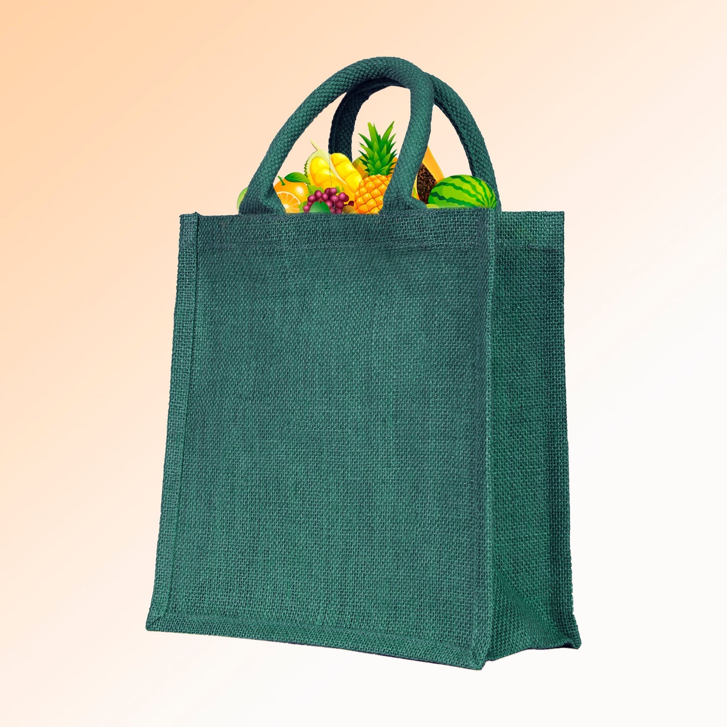 Jute Shopping Bags Wholesale – Reusable Burlap Totes for Beach, Grocery, Gifts, Party Favors & Daily Use (Packs of 4)