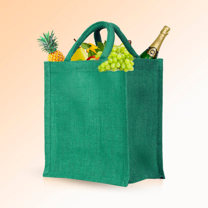Durable  Wholesale Jute Tote Bags for DIY, Gifting, Weddings, Groceries, Beach, and Promotions (Packs of 4)