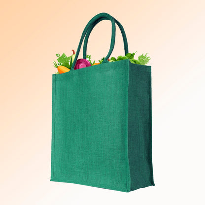 Wholesale Jute Shopping Bags – Colourful Reusable Burlap Totes for Gifting, Promotions & Daily Use (Pack of 4)