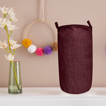 Wholesale Coloured Jute Burlap Laundry Storage Basket  (Set of 4)