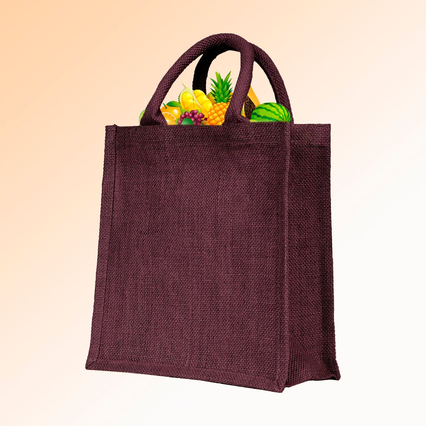 Jute Shopping Bags Wholesale – Reusable Burlap Totes for Beach, Grocery, Gifts, Party Favors & Daily Use (Packs of 4)
