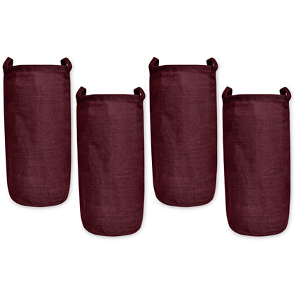 Wholesale Coloured Foldable Jute Laundry Storage Bins (Set of 4)