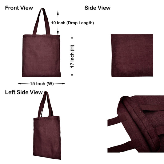 Wholesale Colorful Jute Tote Bags  – Red, Pink, Green & Orange – Reusable for Gifts, Beach, Weddings & Shopping (Set of 4)