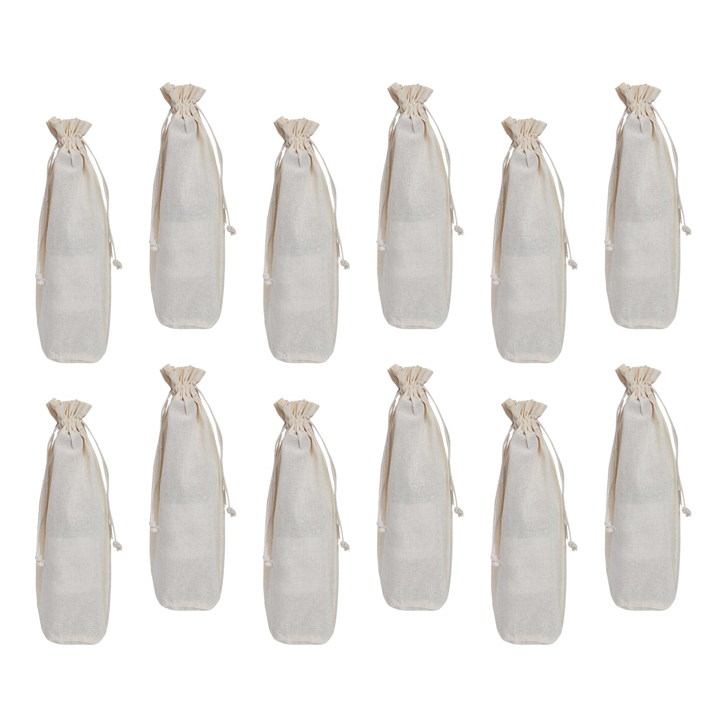 Natural Wholesale Reusable Jute Burlap Gift Pouches with Drawstring – For Gifting, Weddings & Events (Pack of 12)