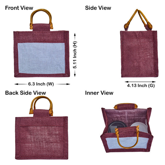 Wholesale Colourful Burlap Jute Gift Bags with Organza for Party Favours & Events (Packs of 7)