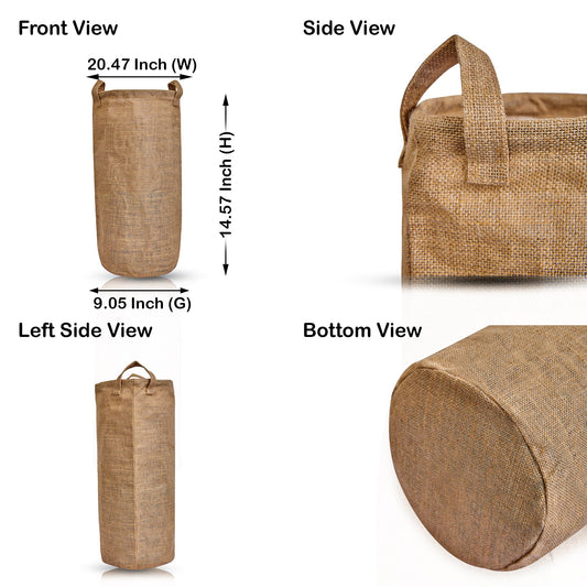 Wholesale Ecofriendly Natural Burlap  Jute Storage Bins  (Packs of 8)