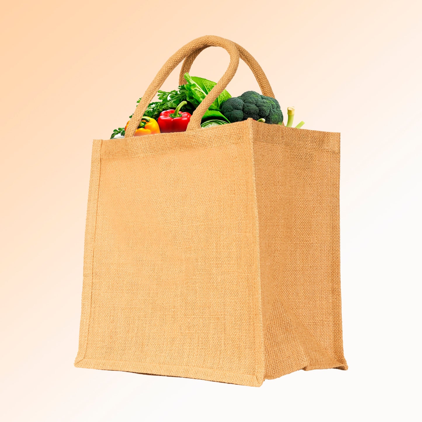 Burlap Wholesale Jute Tote Bag, Reusable Shopping Bags, Wedding, Gift, Reusable Grocery Bags (Packs of 8)