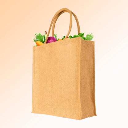 Eco-Friendly Jute Bags –Wholesale Reusable Burlap Totes for Beach, Grocery, Gifts & Everyday Use (Packs of 12)