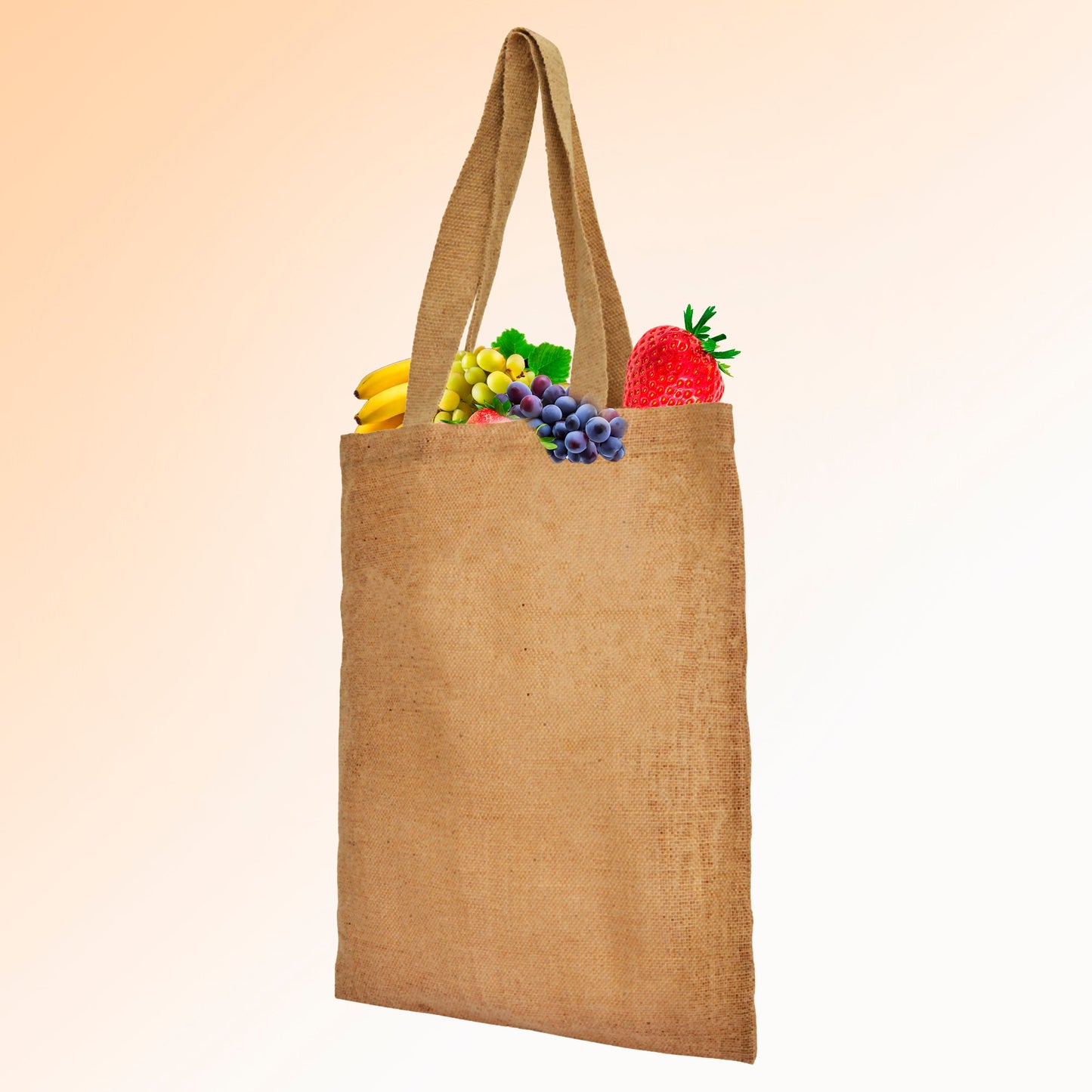 Reusable Jute Burlap Tote Bags with Handles – Wholesale Eco-Friendly Totes for Beach, Grocery, Weddings & Travel (Packs of 8)