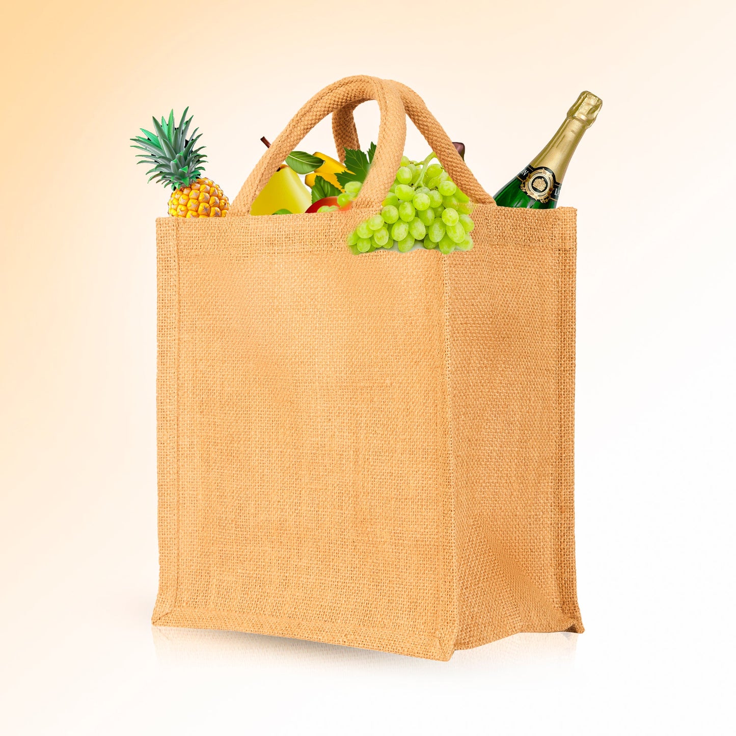 Wholesale Jute Tote Bags – Eco-Friendly Reusable Burlap Bags for Shopping, Events, Gifts & DIY Projects (Set of 12)