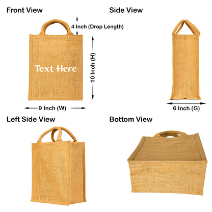 Jute Wholesale Burlap Tote Bags – Reusable, Sturdy & Eco-Friendly Totes for Shopping, Events, Gifting (Set of 8)