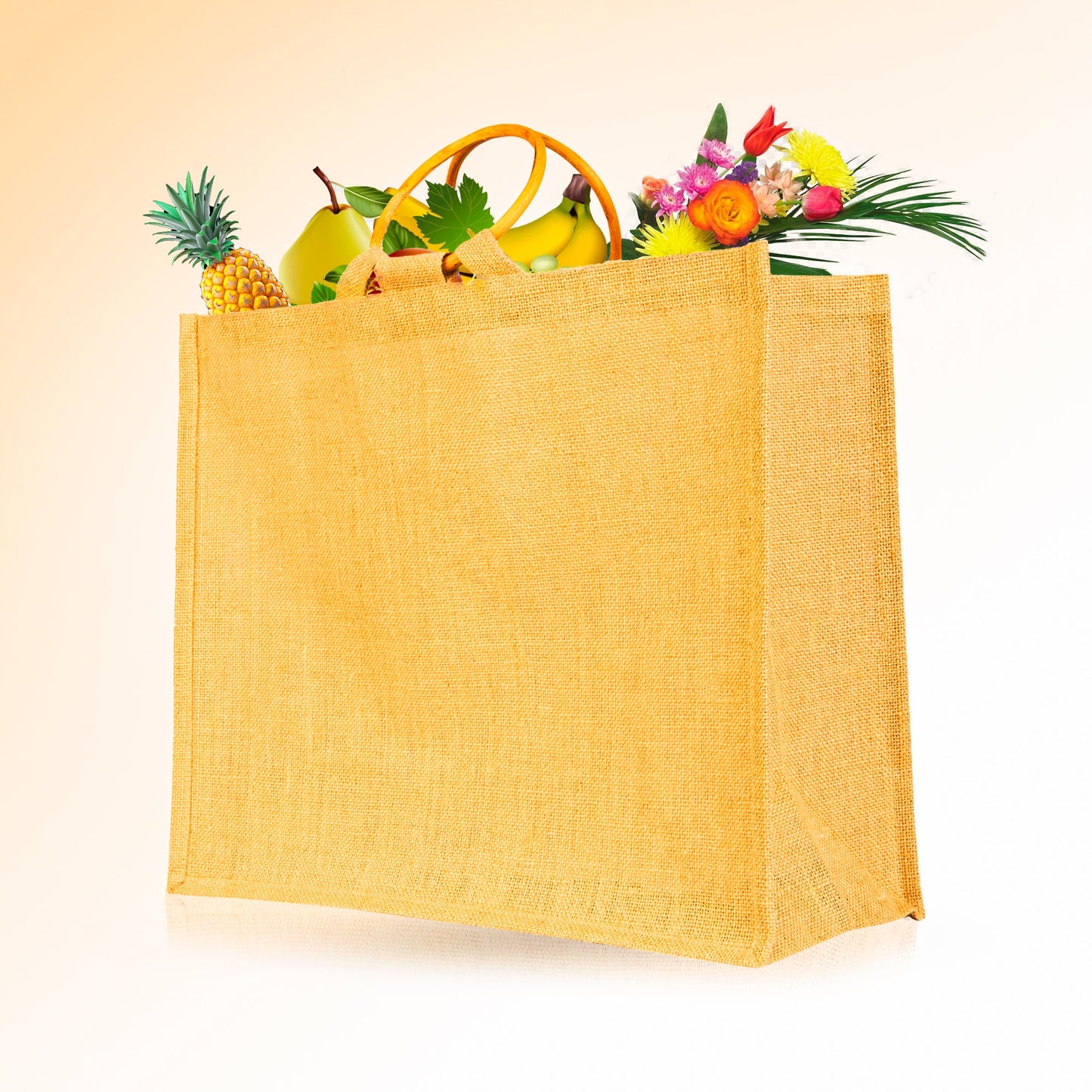 Reusable Jute Tote Bags – Wholesale Durable Totes for Grocery, Shopping, Gifts, Beach, Weddings & More (Packs of 12)